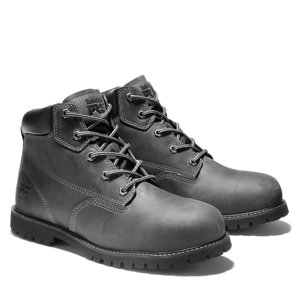 Timberland Mens Work Boots PRO® Gritstone Steel Toe - Black - India CT0359216